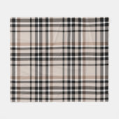 Kariertes Beige Fleecedecke (Vorderseite (Horizontal))