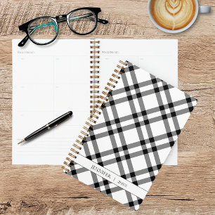 Kariertes Black & White Buffalo Planer