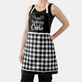 Kariertes Black & White Buffalo Weihnachtsgebäck C Schürze (InSitu)