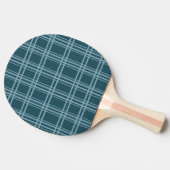 Kariertes Blau Tischtennis Schläger (Seitenansicht)