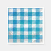 Kariertes Blau und Weiß vom Buffalo Serviette (Vorderseite)