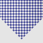 Kariertes blau-weißes Seidenpapier (Ausschnitt)