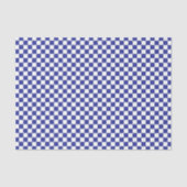 Kariertes blau-weißes Seidenpapier (Vorderseite)
