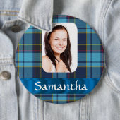 Kariertes Blaues Foto Button (Beispiel)