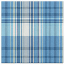 Kariertes, blaues Gewebe mit weißem Stoff