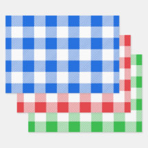 Kariertes, blaues, grünes und weißes Buffalo-Muste