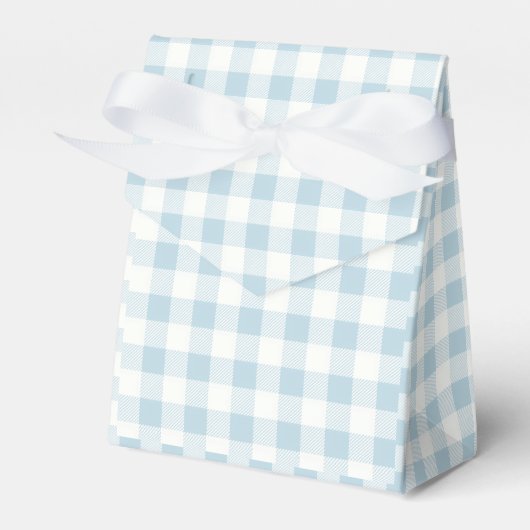 Kariertes Blaues Karomuster Geschenkschachtel (Vorderseite)