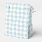 Kariertes Blaues Karomuster Geschenkschachtel (Rückseite)