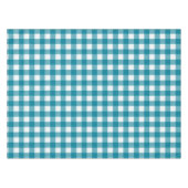 Kariertes blaues Muster Tischdecke (Vorderseite (Horizontal))