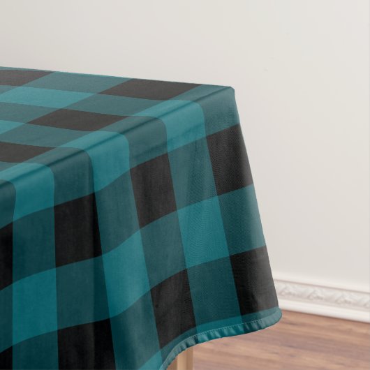 Kariertes blaues Muster Tischdecke (Beispiel)