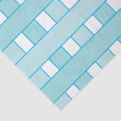 Kariertes blaues Prüfmuster Seidenpapier (Detail)