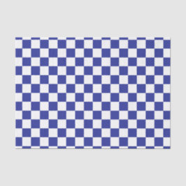 Kariertes Blaues und weiß Seidenpapier