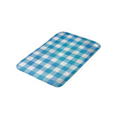 Kariertes Blue-Checkered Buffalo Badematte (Schrägansicht)