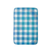 Kariertes Blue-Checkered Buffalo Badematte (Vorderseite Vertikal)