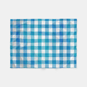 Kariertes Blue-Checkered Buffalo Fleecedecke
