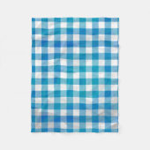 Kariertes Blue-Checkered Buffalo Fleecedecke (Vorderseite)