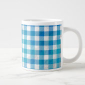Kariertes Blue-Checkered Buffalo Jumbo-Tasse (Rechts)