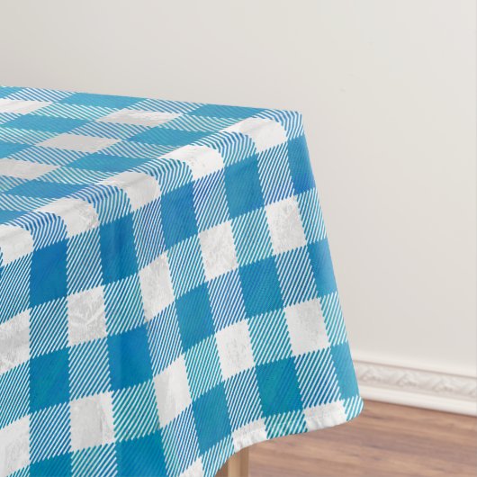 Kariertes Blue-Checkered Buffalo Tischdecke (Beispiel)