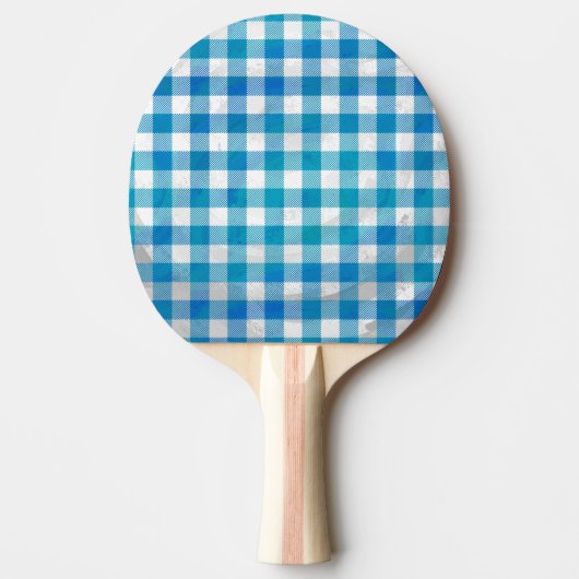 Kariertes Blue-Checkered Buffalo Tischtennis Schläger (Vorderseite)