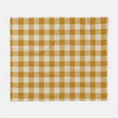 Kariertes braunes Quadrat nahtloses Muster Fleecedecke (Vorderseite (Horizontal))