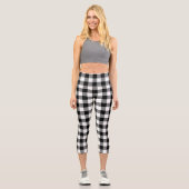 Kariertes Buffalo Capri-Leggings Capri Leggings (Vorderseite)