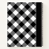 Kariertes Buffalo-Diary-Notebook Notizblock (Rückseite)