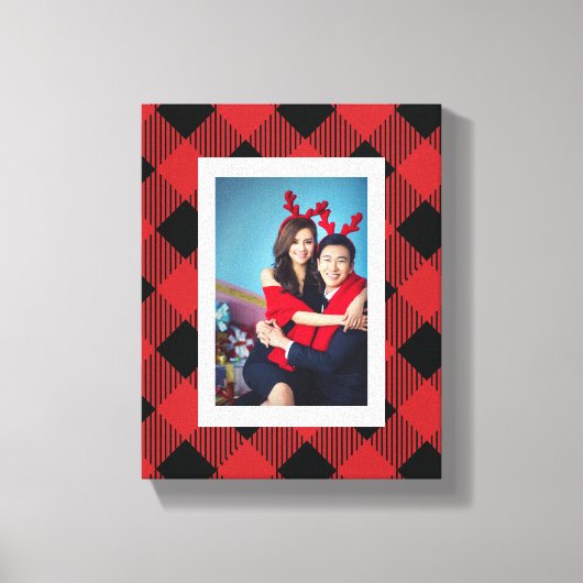 Kariertes Buffalo-Foto Leinwanddruck (Vorderseite)