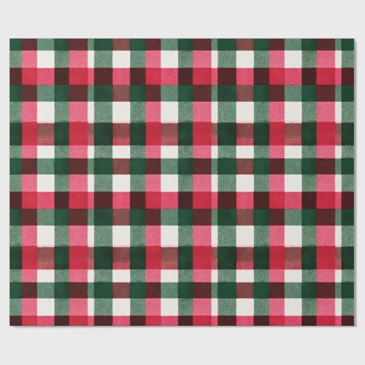 Kariertes Buffalo Geschenkpapier (Flach)