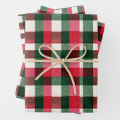 Kariertes Buffalo Geschenkpapier Set (Beispiel)