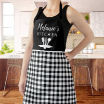 Kariertes Buffalo Karo Küche Tools + Name