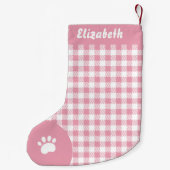 Kariertes Buffalo - Kleiner Weihnachtsstrumpf (Rückseite)