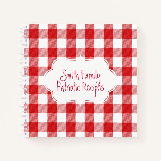 Kariertes Buffalo- Notizblock (Vorderseite)