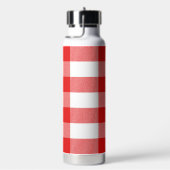 Kariertes Büffel mit rotem und weißem Büffel Trinkflasche (rechts)