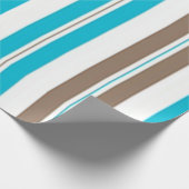 kariertes Büffel mit weißem und blauem Buffalo Geschenkpapier (Ecke)