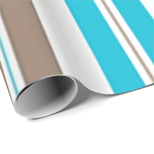 kariertes Büffel mit weißem und blauem Buffalo Geschenkpapier (Rolleneckpunkt)