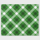 Kariertes Büffelmuster in Schwarz und Weiß Geschenkpapier (Flach)