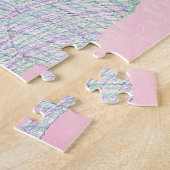 Kariertes Bunny Rabbit Happy Osterpuzzles Puzzle (Seite)