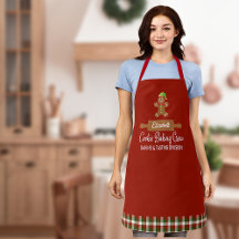 Kariertes Cookie Backen Crew Rote Weihnachten