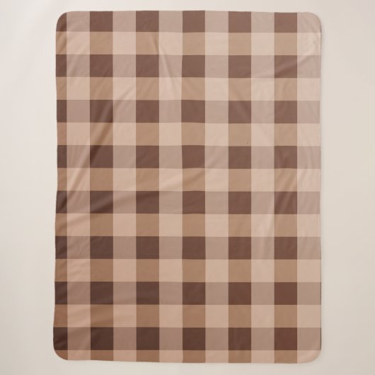 Kariertes Decke Sherpadecke (Vorderseite)