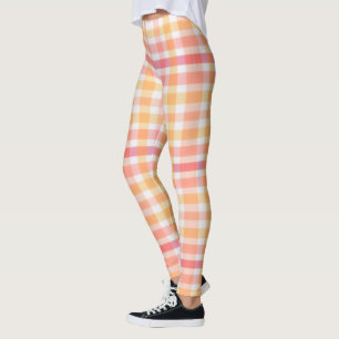 Kariertes Design auf Pastell Leggings