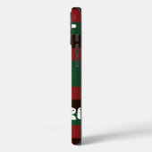 Kariertes Design in Rot und Grün Case-Mate iPhone Hülle (Rückseite / Links)