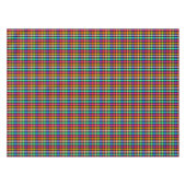 Kariertes Design von Black Multicolored Gingham Tischdecke (Vorderseite (Horizontal))
