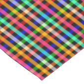 Kariertes Design von Black Multicolored Gingham Tischdecke (Schrägansicht)