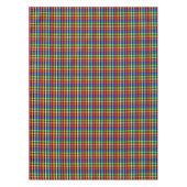 Kariertes Design von Black Multicolored Gingham Tischdecke (Vorderseite)