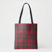 Kariertes Design von Red Tartan Tasche (Vorderseite)