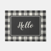Kariertes Doormat-Design von Hello Buffalo Fußmatte (Vorderseite)