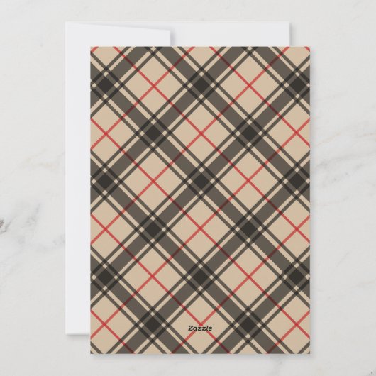 Kariertes Ein Foto Weihnachten (Rückseite)