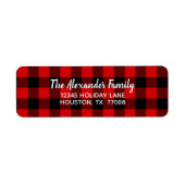 Kariertes, einfaches Skript in Black Red Buffalo (Vorne)