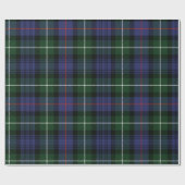Kariertes elegantes grünes rustikales Tartan Geschenkpapier (Flach)