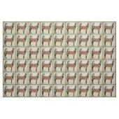 Kariertes Esel & Eule Stoff (Fat Quarter (45,7 x 55,9 cm))